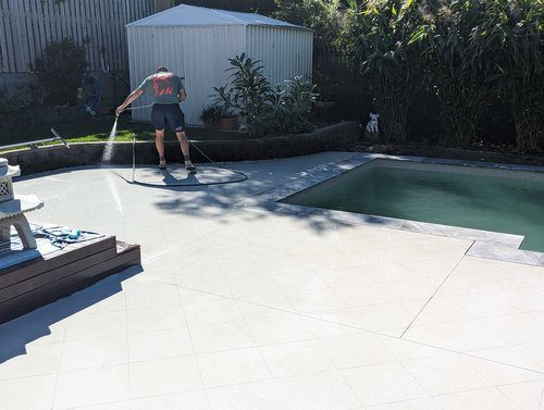 Scribed Concrete Pool Surround Hope Island